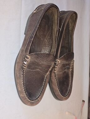 Men's SEBAGO Brown Leather Penny Loafers Size 8.5